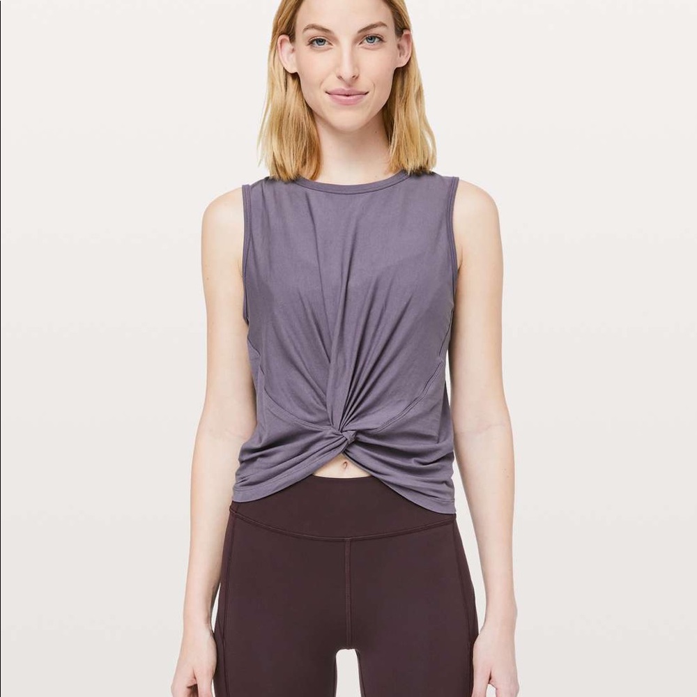 Lululemon Graphite Purple Crescent Tank Top